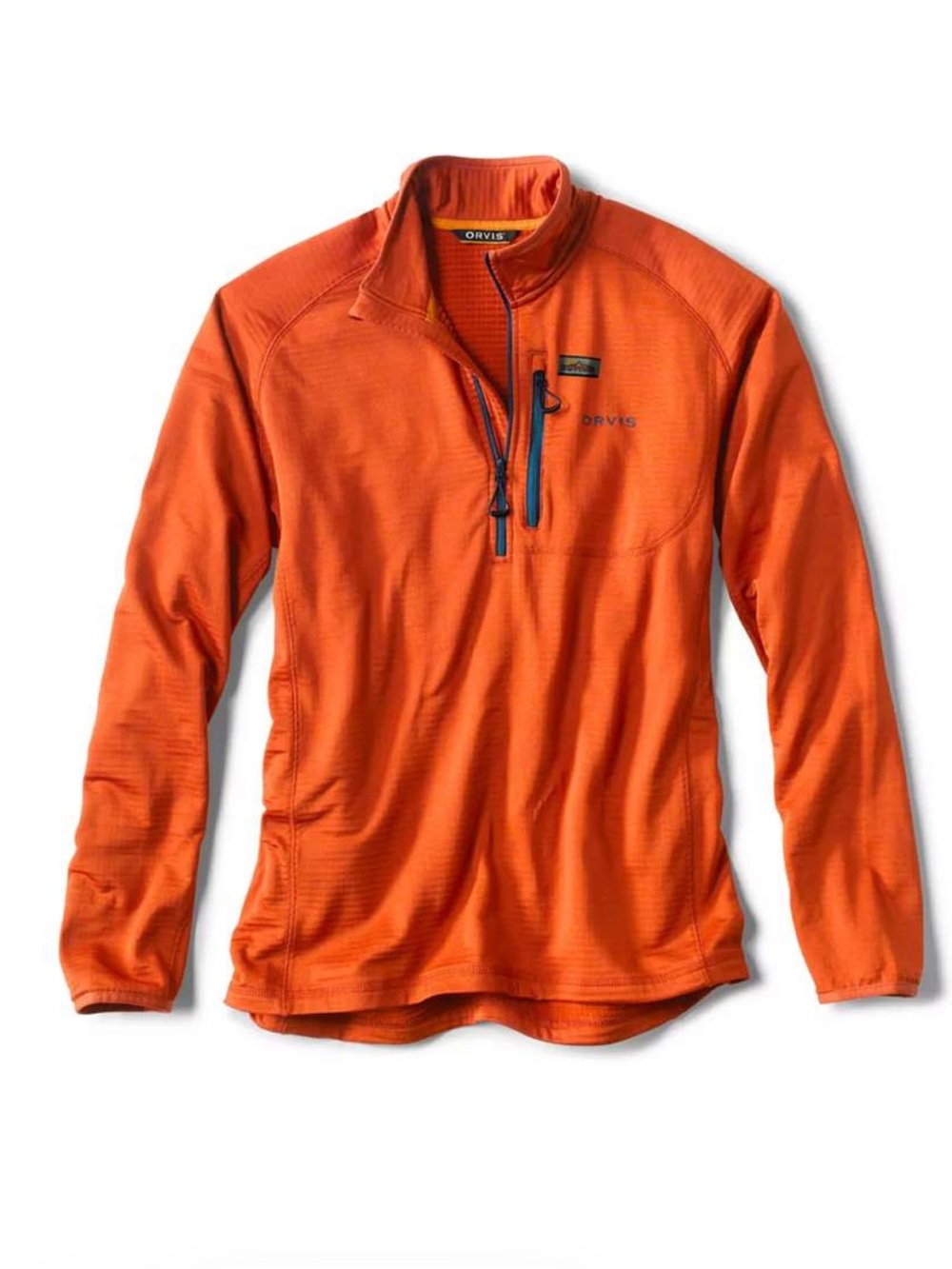 Orvis Horseshoe Hills 1/4 Zip Fleece - Burnt Orange